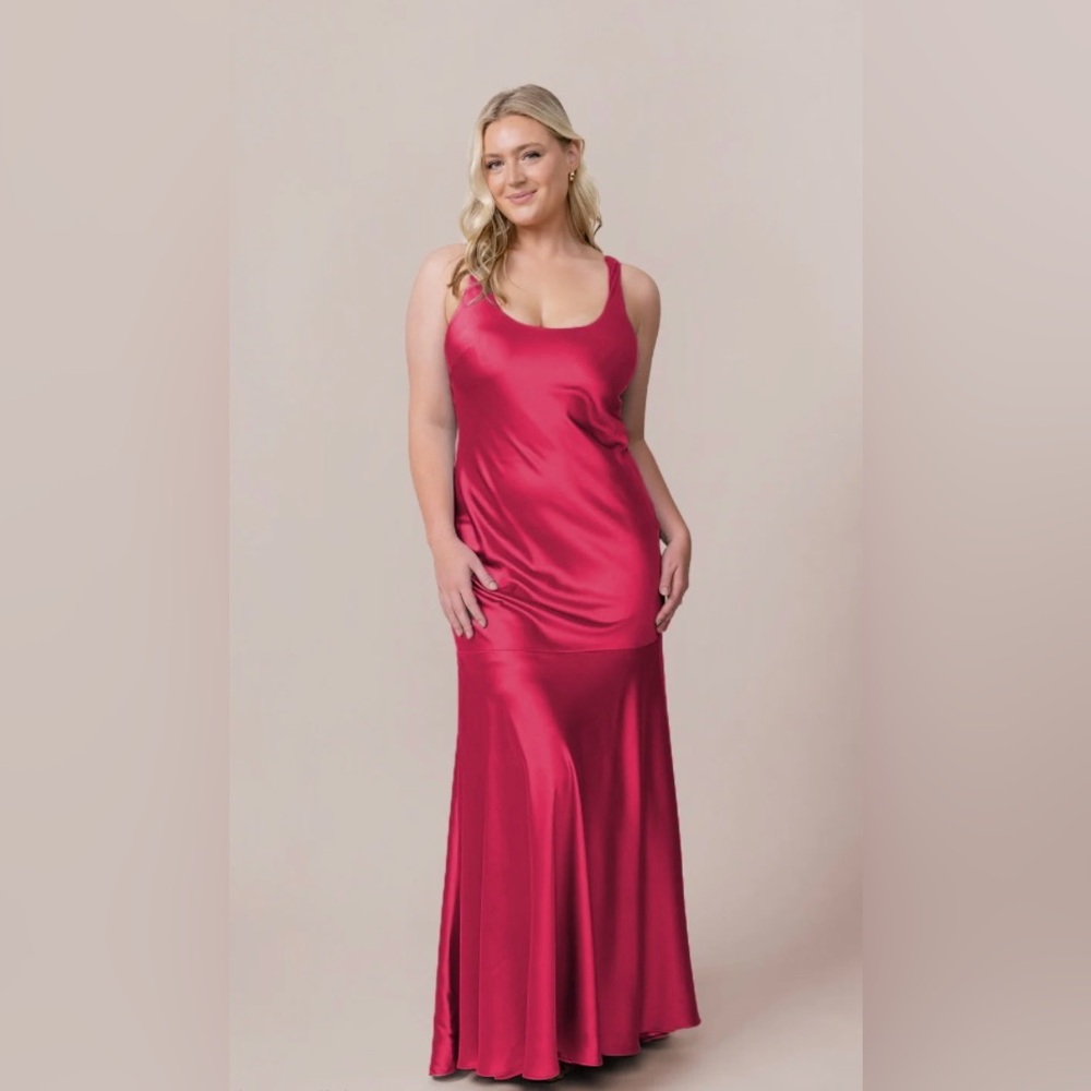 Revelry Lana Satin + Tulle Dress